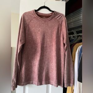 *FINAL SALE MAKE OFFER* FABLETICS Acid Wash Workout Long Sleeve Tee